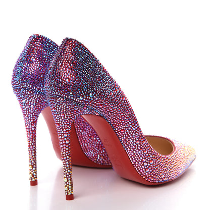 Christian Louboutin Suede Strass Degrade Pigalle Follies 100 Pumps 37 Red 4 of 8
