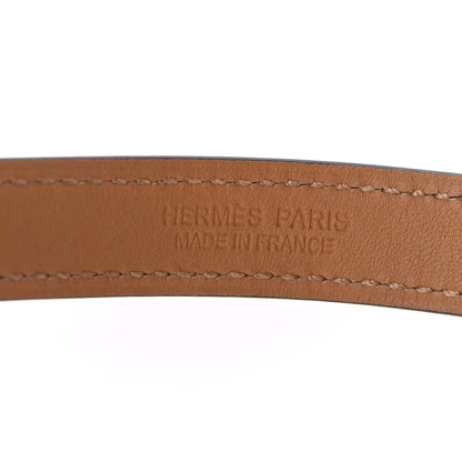 Hermes Epsom Rivale Double Tour Bracelet XS Bleu Paon 4 of 6