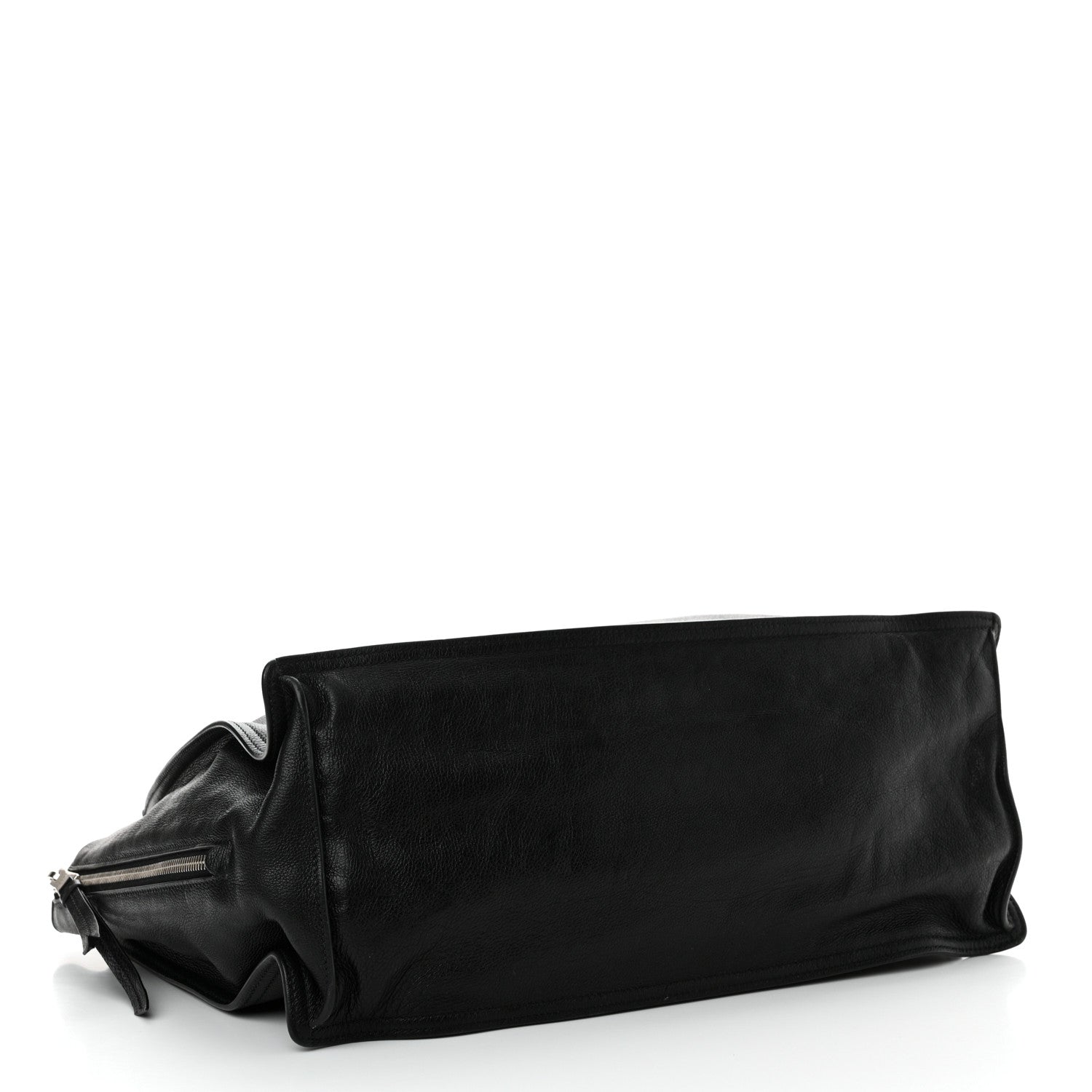 Prada Glace Calfskin Etiquette Shopping Bag Black Astrale 4 of 12