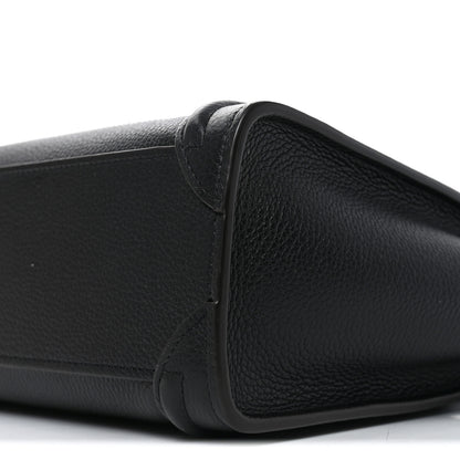 Celine Drummed Calfskin Nano Luggage Black 10 of 10
