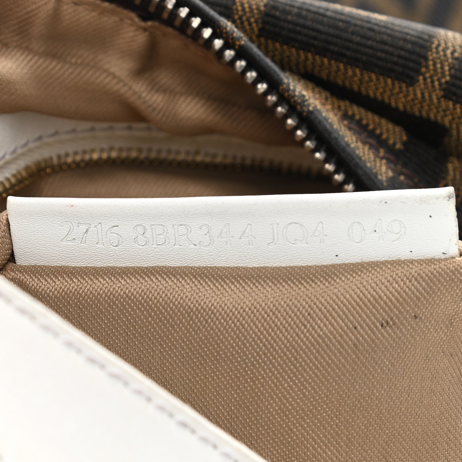 Fendi Zucca Hobo Tobacco White 8 of 14