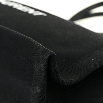 Saint Laurent Linen Calfskin Rive Gauche Tote Black 14 of 19