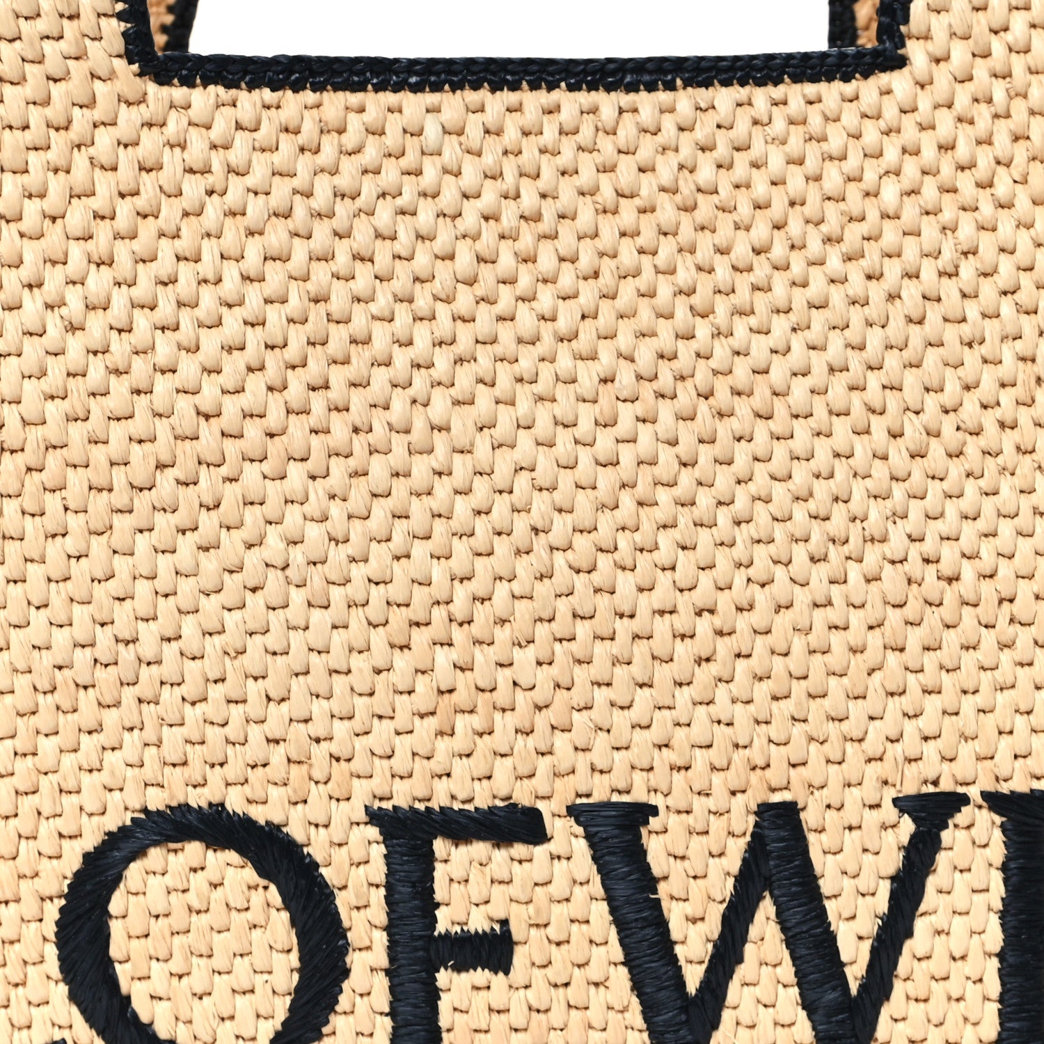Loewe Raffia Large Paula's Ibiza Logo Tote Natural Tan 7 of 9