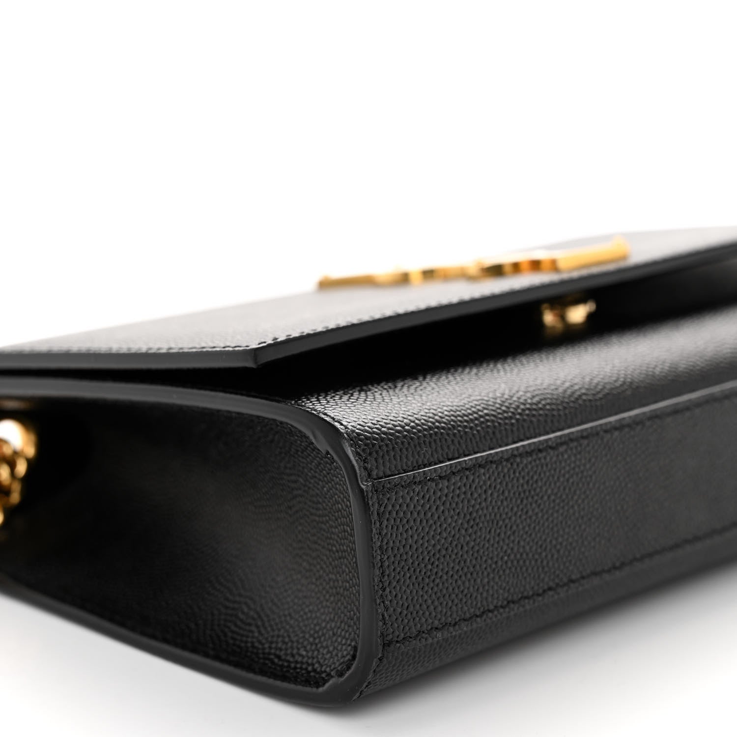 Saint Laurent Grain De Poudre Small Monogram Kate Satchel Black 8 of 9