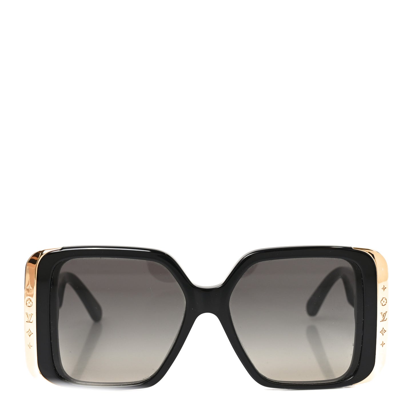 Acetate LV Moon Square Sunglasses Z1664W Black