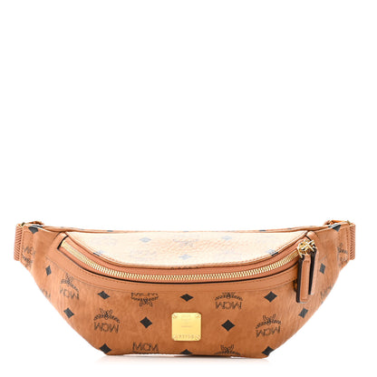 MCM Visetos Small Fusten Belt Bag Cognac 1 of 8