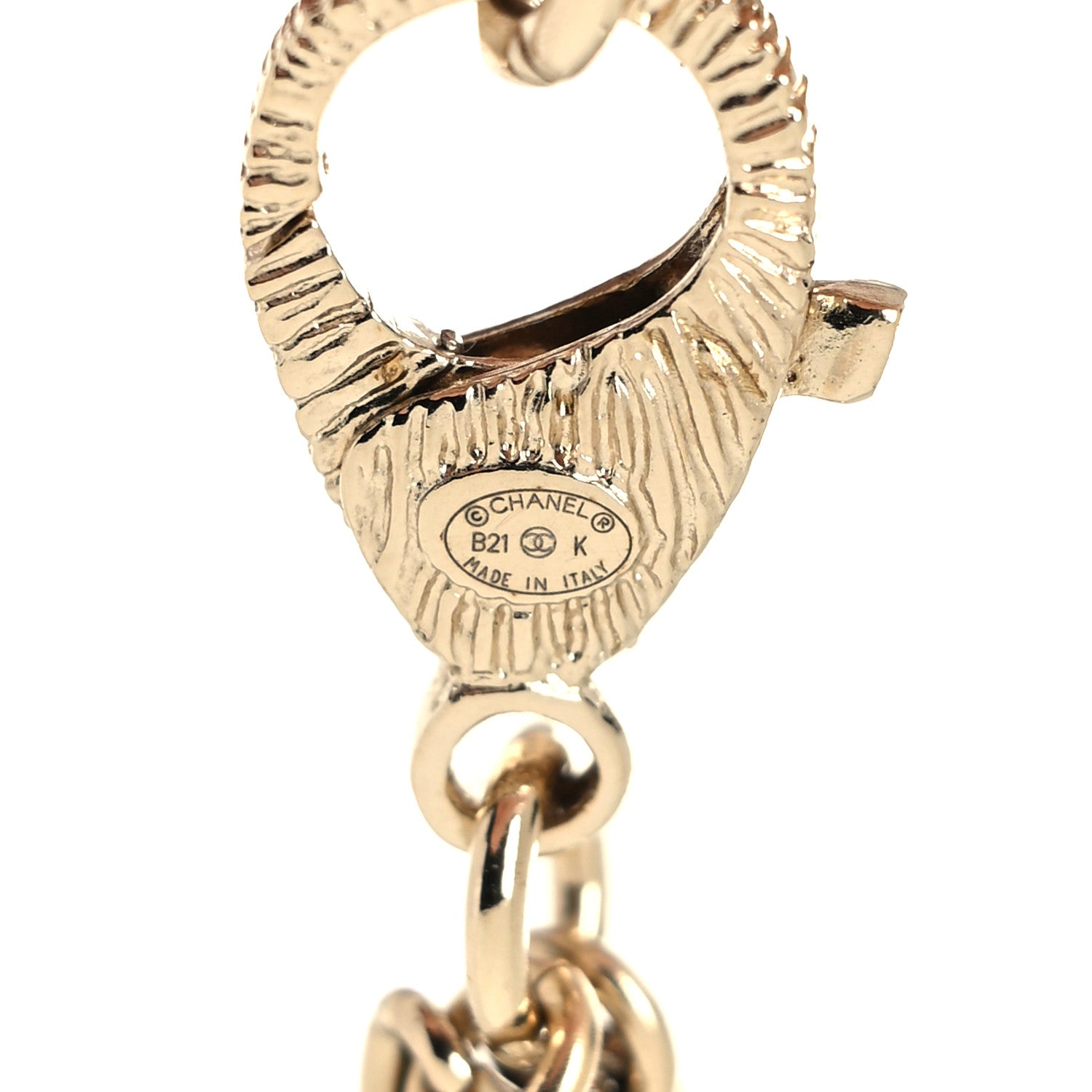 Chanel Pearl Crystal Lambskin CC Choker Gold Black 5 of 5