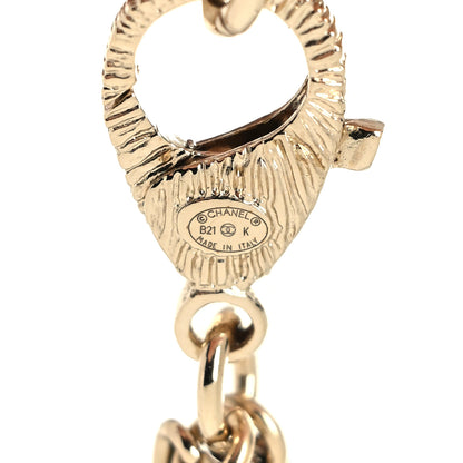 Chanel Pearl Crystal Lambskin CC Choker Gold Black 5 of 5