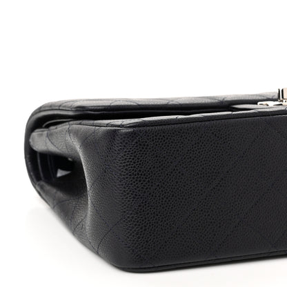 Chanel Caviar Quilted Jumbo Double Flap Navy Blue 9 of 9