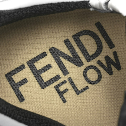 Fendi Nylon Suede Transparent Fendi Flow Low Top Sneakers 40 White 8 of 9
