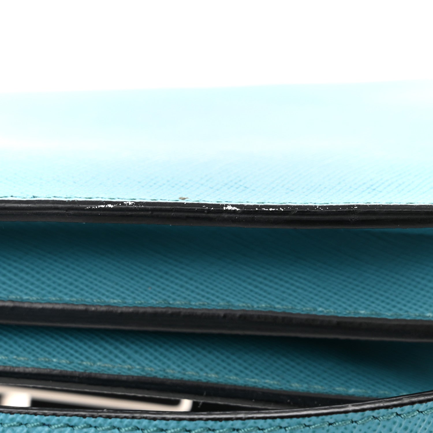 Prada Saffiano Sound Crossbody Bag Turchese 11 of 11