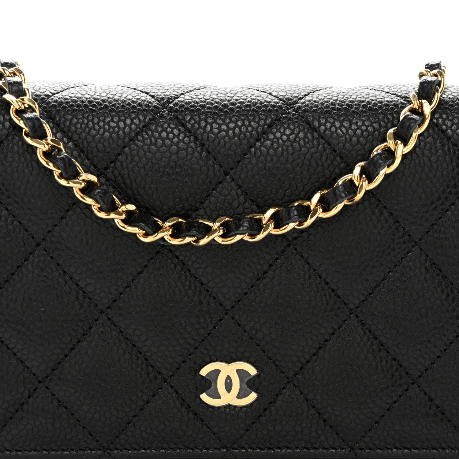 Chanel Caviar Quilted Wallet on Chain WOC Black 5 of 11