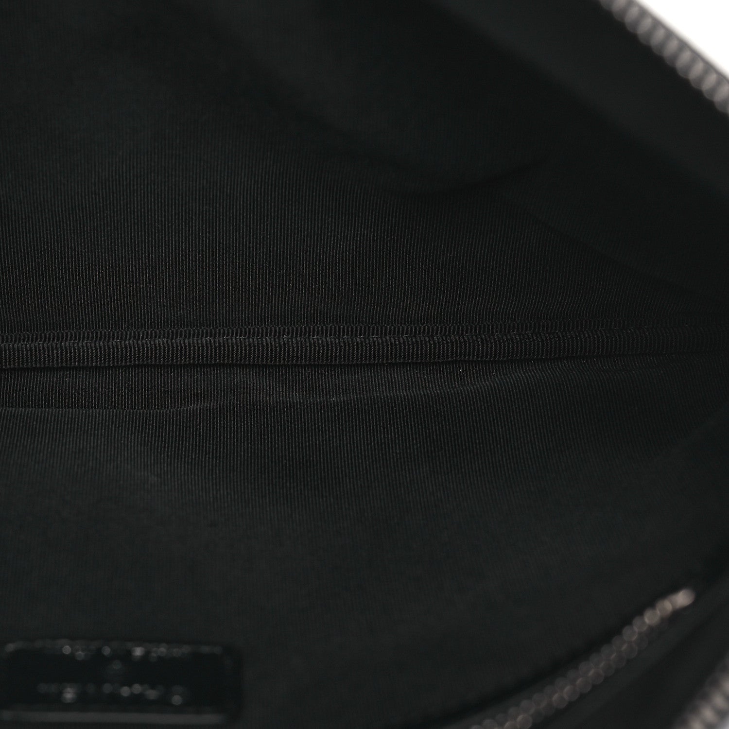 Chanel Caviar Quilted Mademoiselle Vintage Large Zip Pouch Black 5 of 10