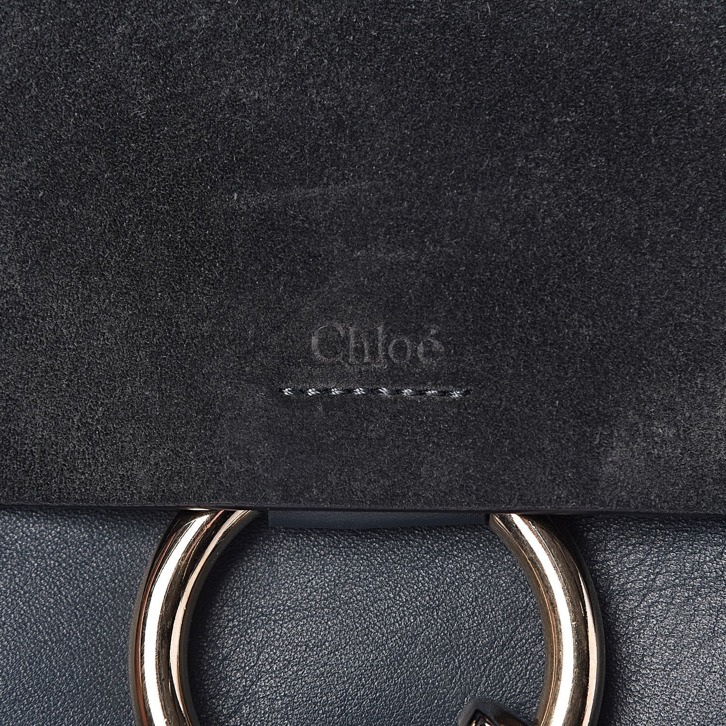 Suede Calfskin Small Faye Shoulder Bag Majolica Blue