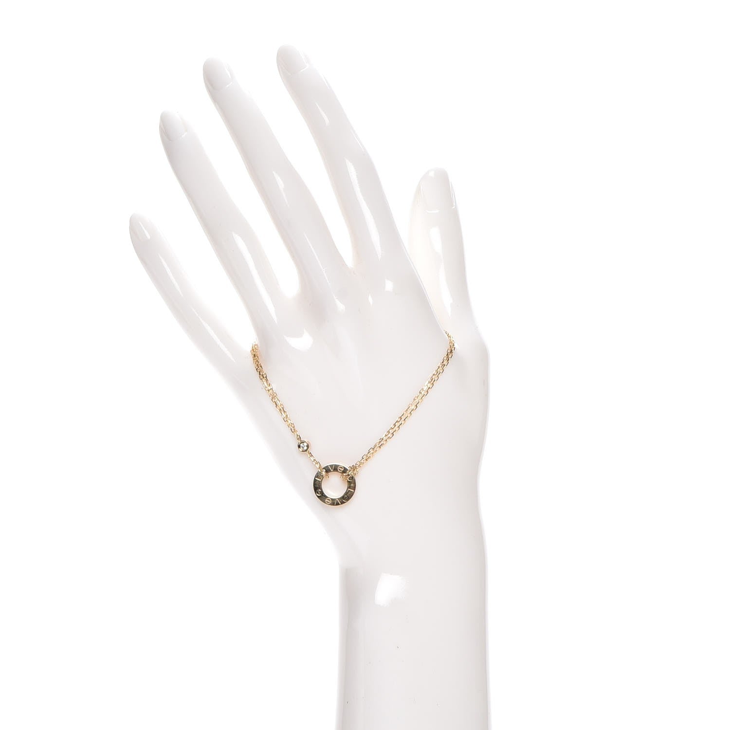 Cartier 18K Yellow Gold Diamond LOVE Bracelet 2 of 9