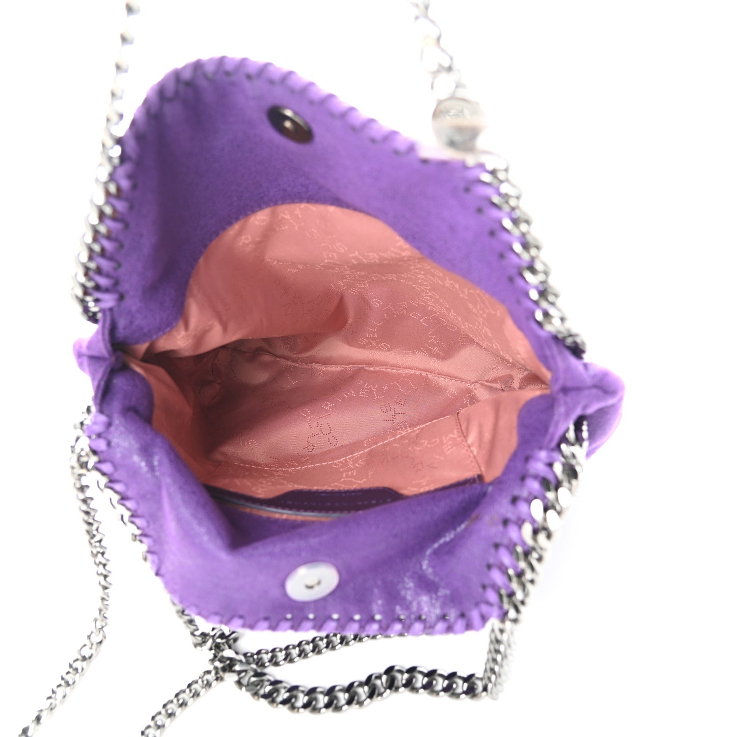 Shaggy Deer Mini Falabella Fold Over Tote Bright Purple