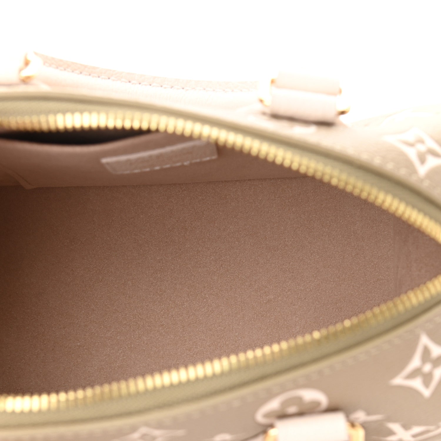 Louis Vuitton Empreinte Monogram Spring in the City Speedy Bandouliere 20 Kaki Beige Cream 5 of 9