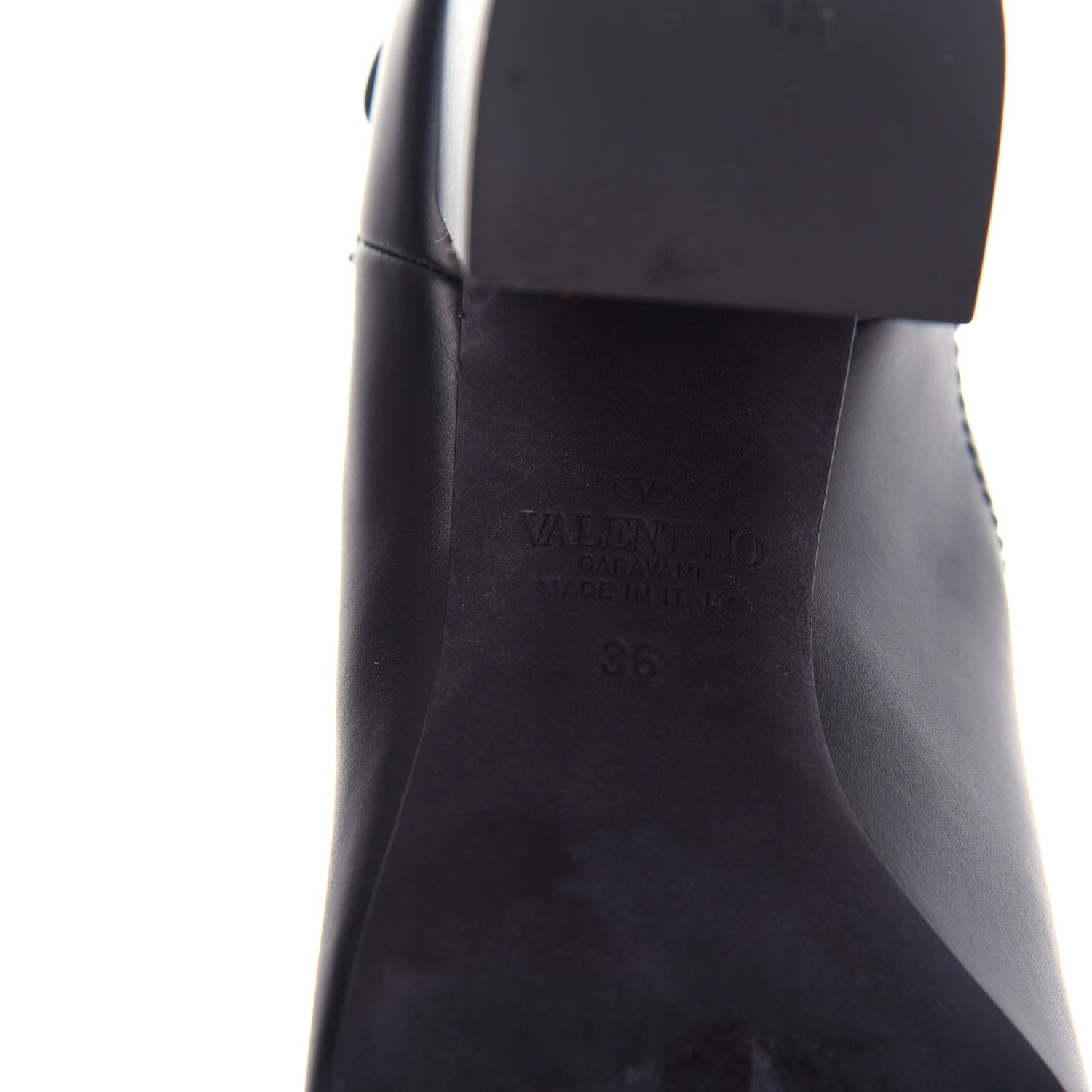 Valentino Garavani Calfskin Rockstud Chelsea 85mm Ankle Boots 36 Black 9 of 10