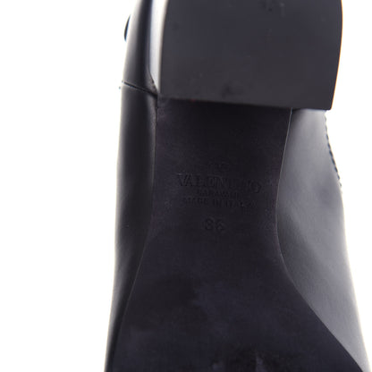 Valentino Garavani Calfskin Rockstud Chelsea 85mm Ankle Boots 36 Black 9 of 10