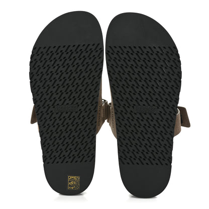 Hermes Suede Goatskin Mens Chypre Sandals 43 Beige Argile 5 of 10