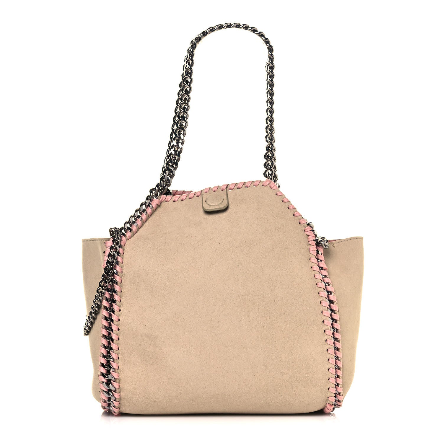 Stella McCartney Shaggy Deer Falabella Reversible Mini Fold Over Tote Pink 12 of 19