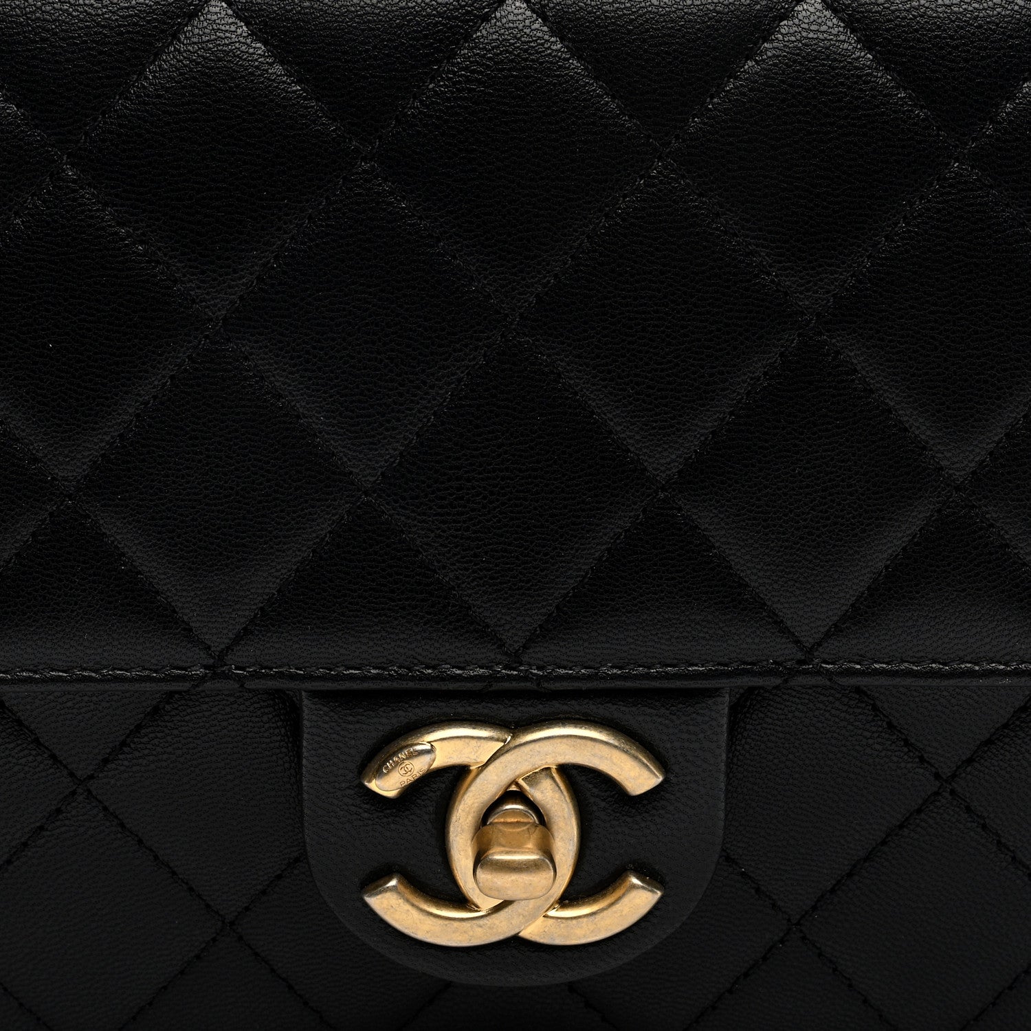 Chanel Goatskin Quilted Small Chic Pearls Flap Black 8 of 10