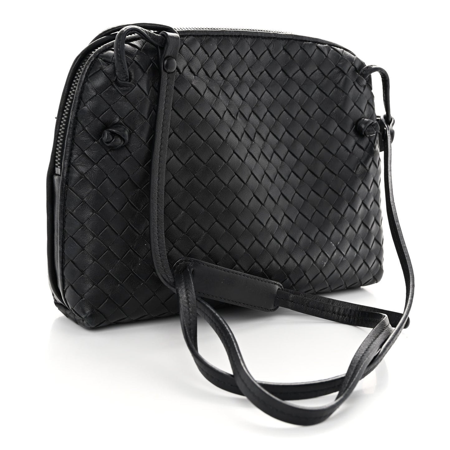 Nappa Intrecciato Nodini Bag Black