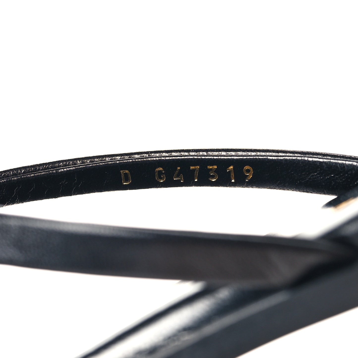 Goatskin CC Times Square Thong Sandals 39 Black