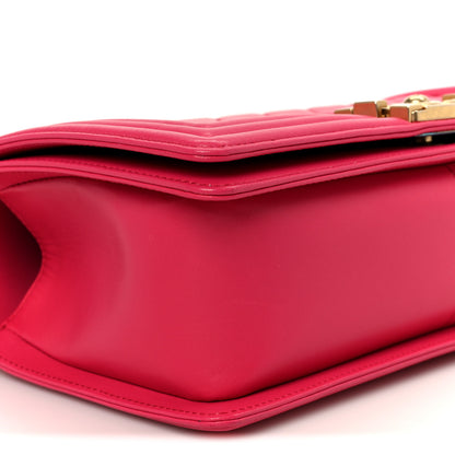 Chanel Lambskin Quilted Medium Boy Flap Fuchsia 9 of 10