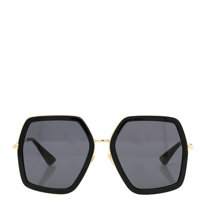 Gucci Acetate Oversize Square Frame GG0106S Sunglasses Black 2 of 6