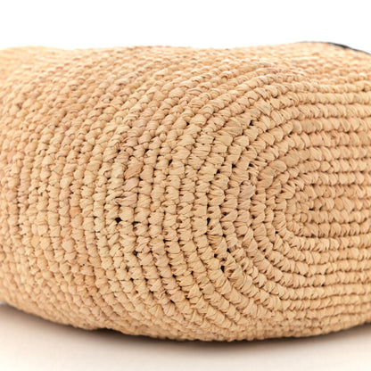 Loewe Calfskin Raffia Bucket Bag Natural Tan 8 of 9