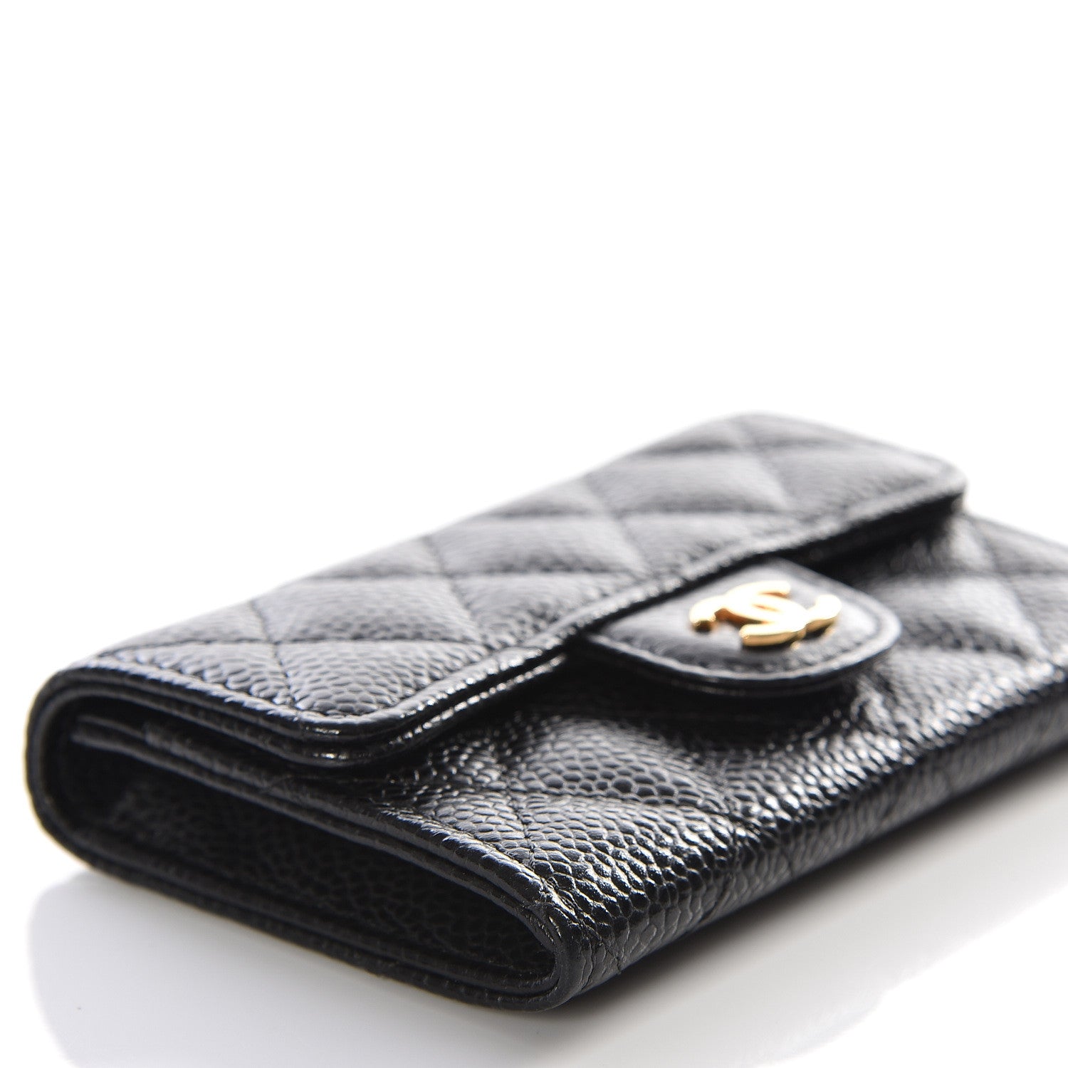 Chanel Caviar Quilted Flap Card Holder Black 5 of 11
