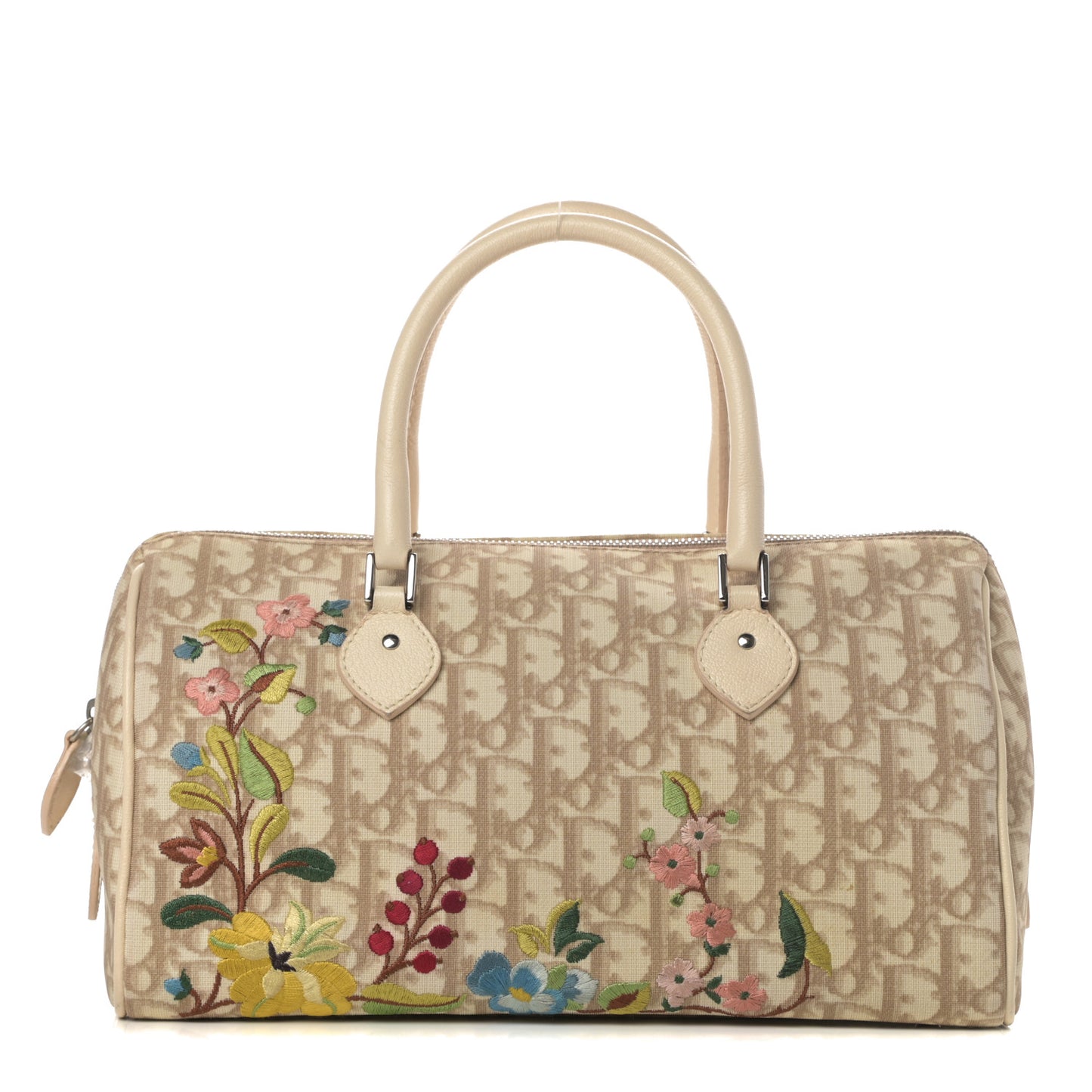 Monogram Vintage Flowers Boston Beige