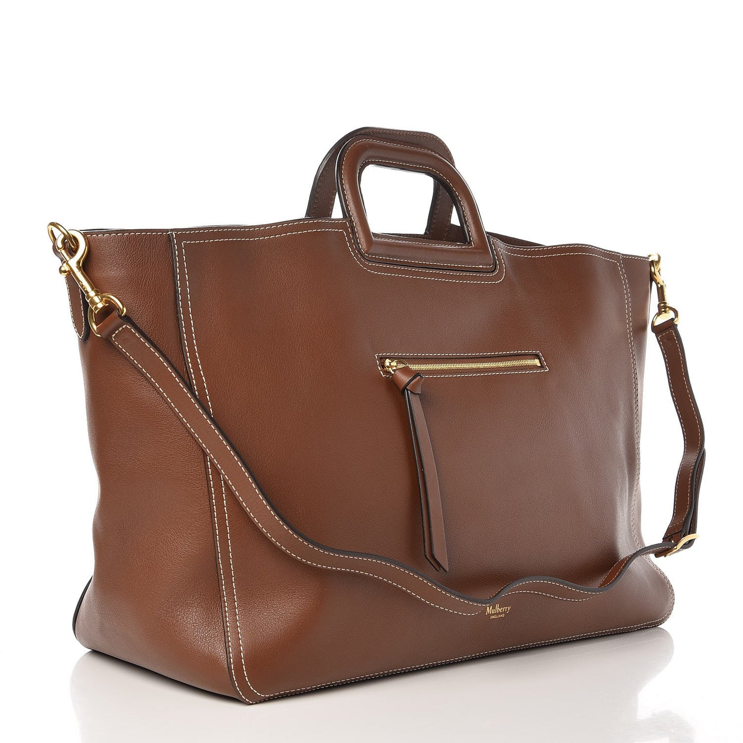 Silky Calf Brimley Tote Tan