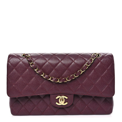Chanel Caviar Quilted Medium Double Flap Burgundy 1 of 11