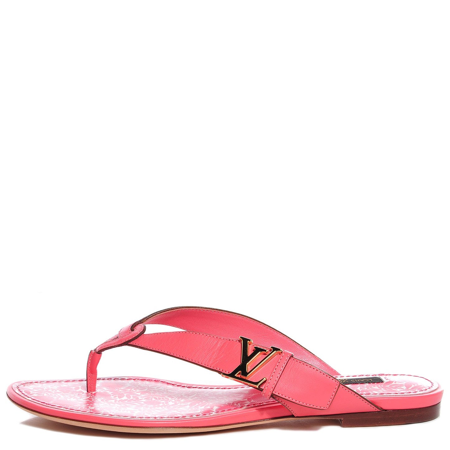Tropical Knot Flat Thong Sandals Coral Size 37