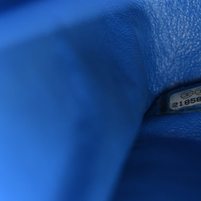 Chanel Lambskin Quilted Jumbo Double Flap Blue 7 of 10