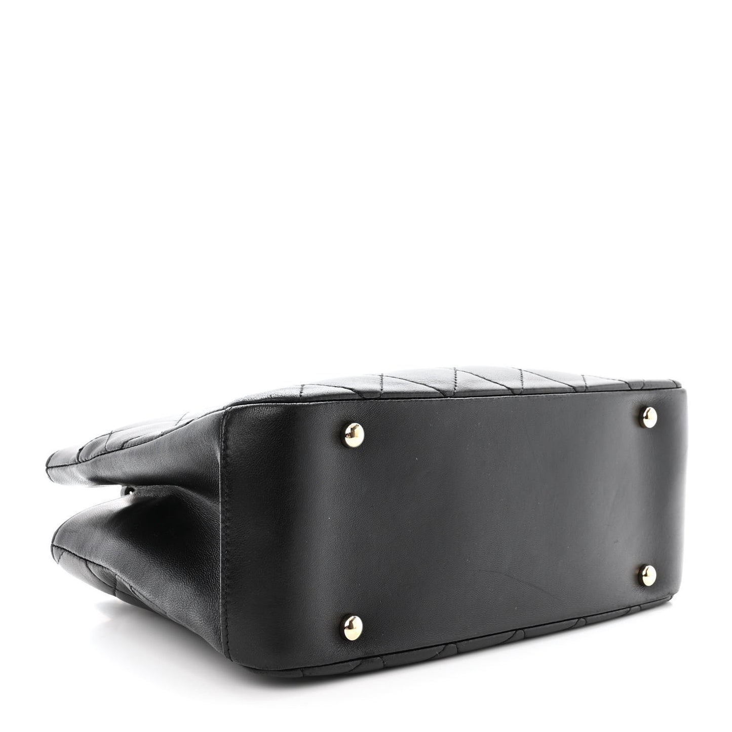 Lambskin Carry Chic Shopping Tote Black