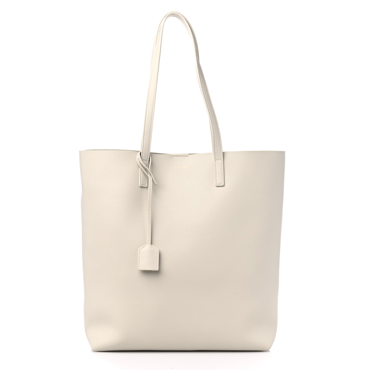 Saint Laurent Calfskin North South Shopping Tote Porcellana 3 of 9