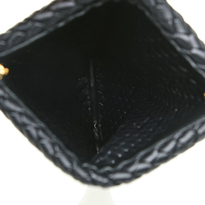 Bottega Veneta Nappa Intrecciato Crisscross Clutch Black 4 of 9