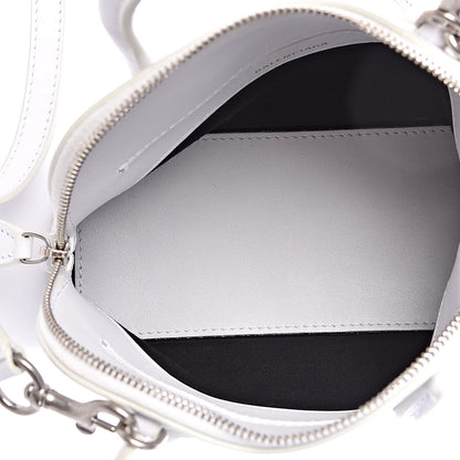 Balenciaga Calfskin Gothic Logo XXS Ville Top Handle Bag White 5 of 9