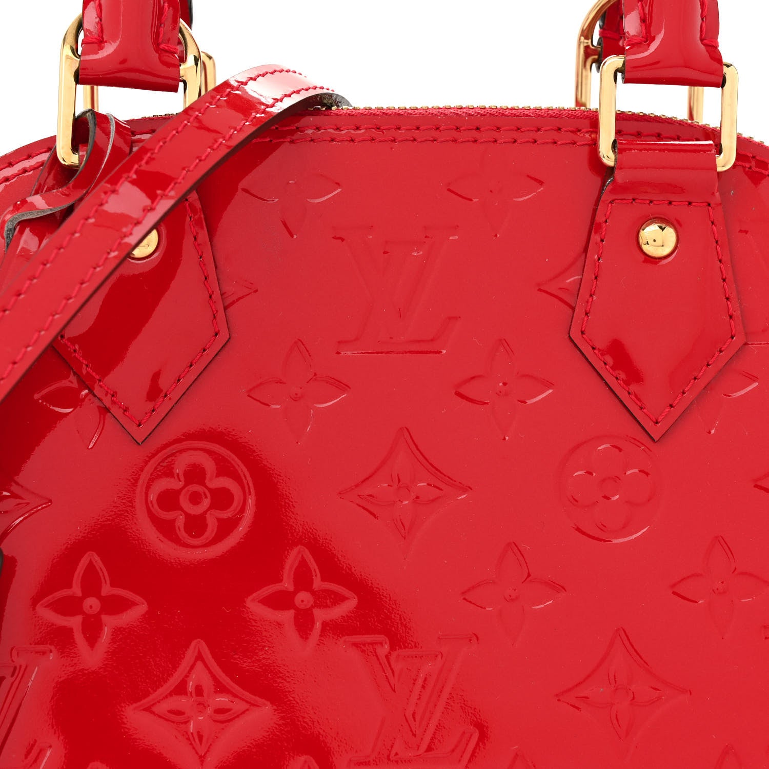 Louis Vuitton Vernis Alma BB Cherry 8 of 11