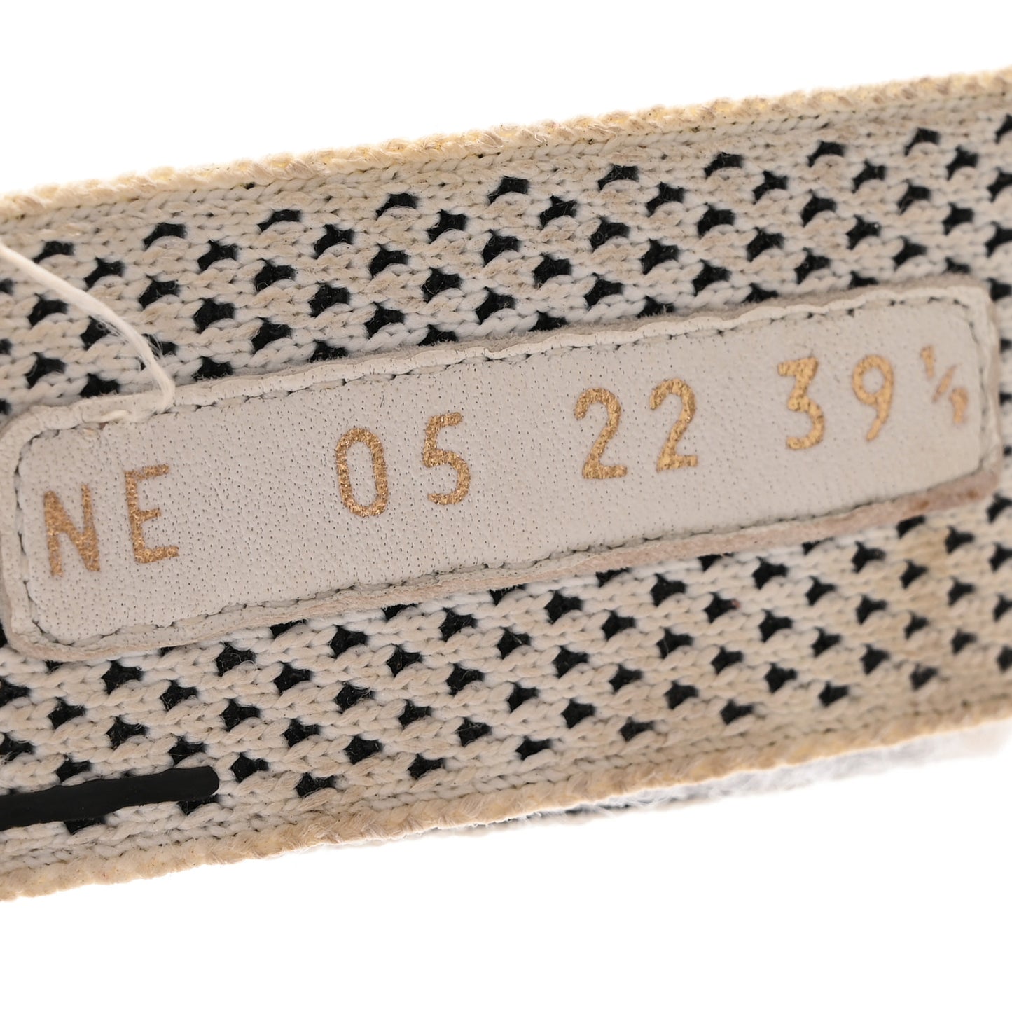 Technical Knit Jute Dioract 10mm Sandals 39.5 White Black