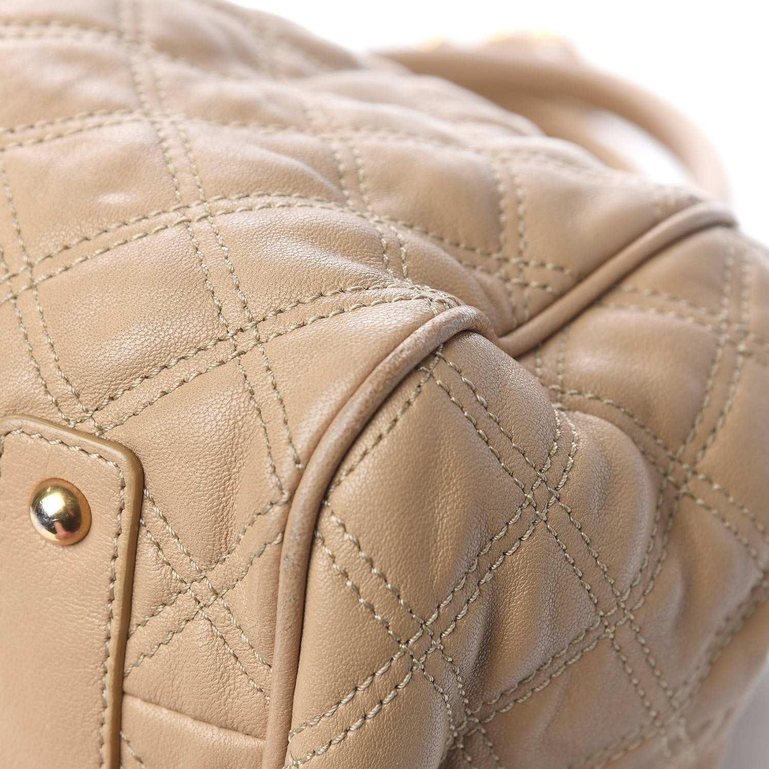 Marc Jacobs Calfskin Quilted Stam Camel 19 of 20