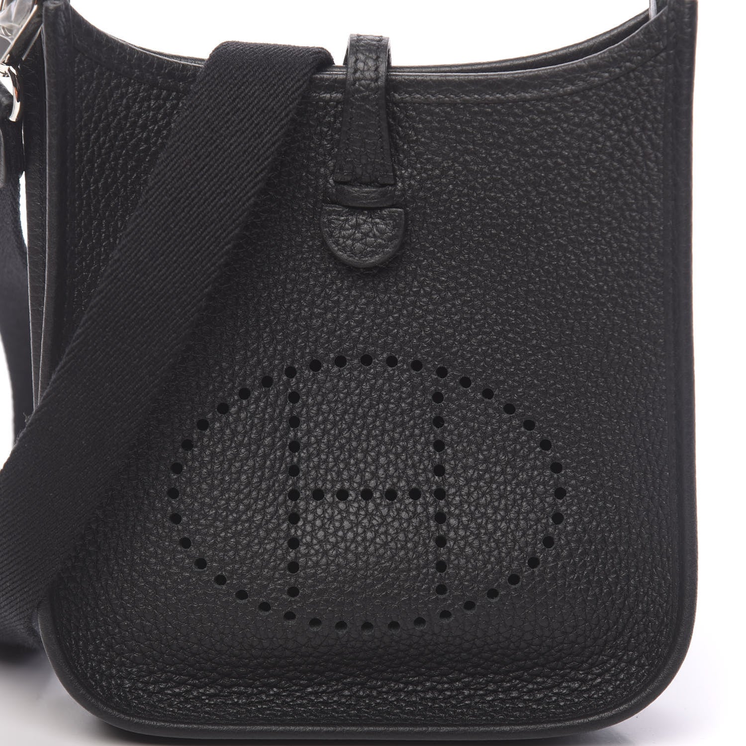 Hermes Taurillon Clemence Evelyne TPM Black 8 of 11