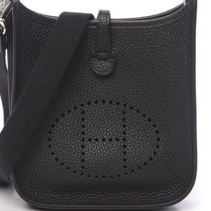 Hermes Taurillon Clemence Evelyne TPM Black 8 of 11