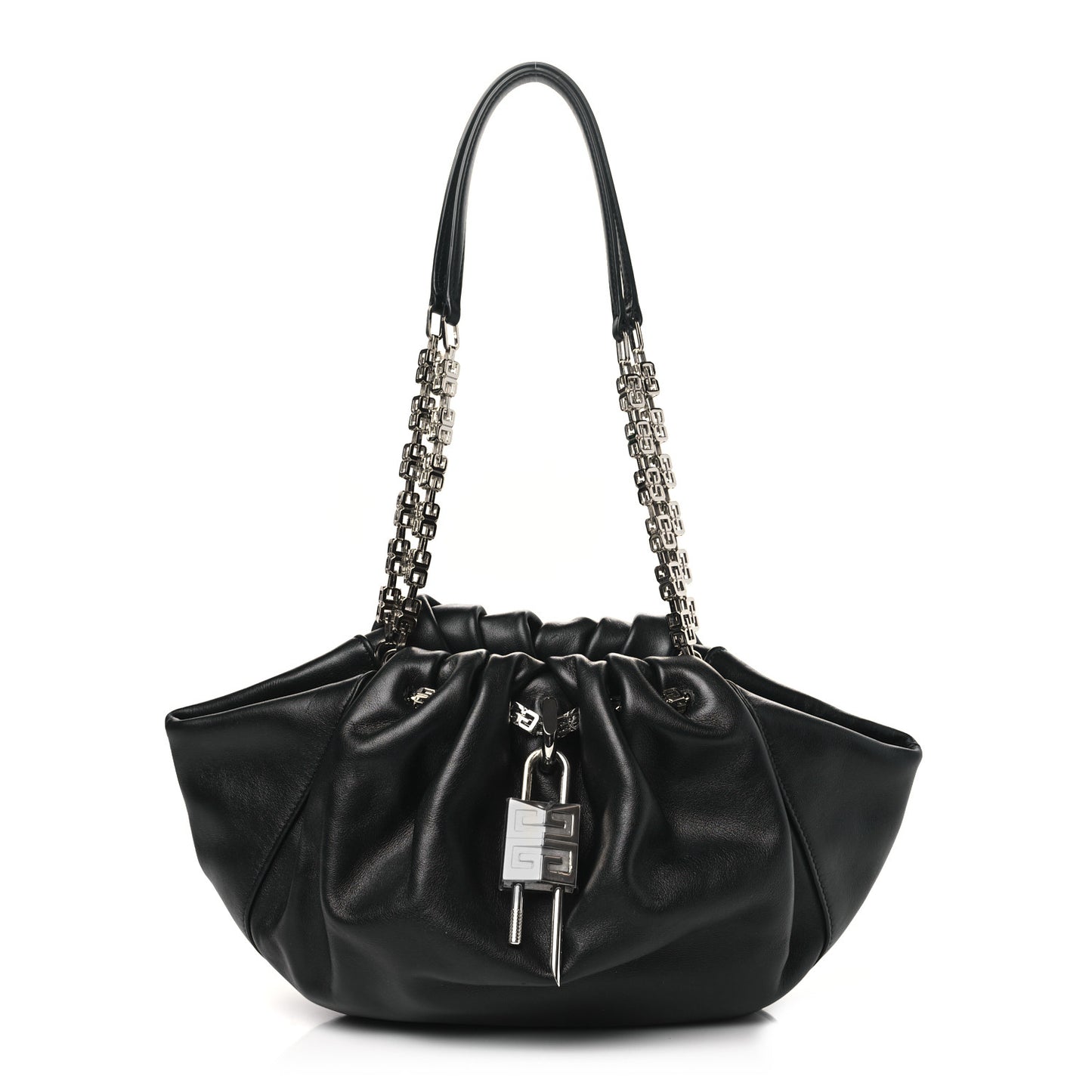 Calfskin Kenny Shoulder Bag Black