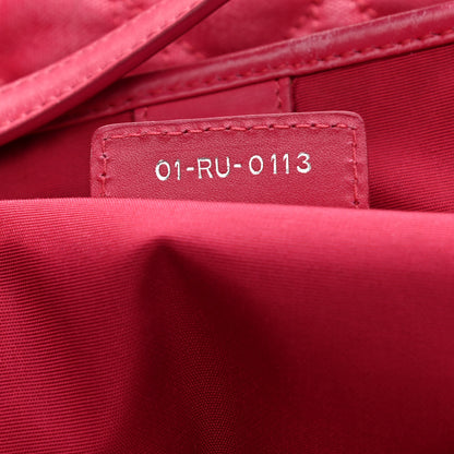 Christian Dior Coated Canvas Cannage Medium Panarea Tote Pink 7 of 17