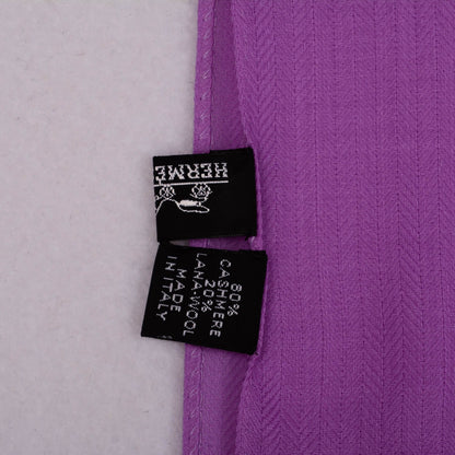 Hermes Cashmere Wool Fringe Stole 4 of 4