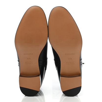 Hermes Calfskin Neo Low Boots 36.5 Black 5 of 9